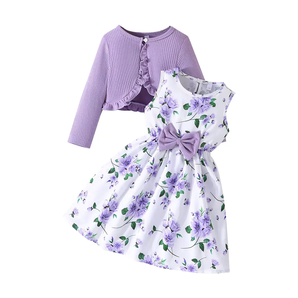 Dress Outfit Coat Fall TWO Piece Colorful Sling Matching Wholesale