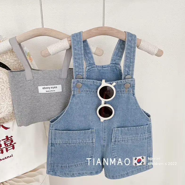 Girls Shorts Clothing Denim Straps Korean Mens Womens Loose Wholesale product image 2