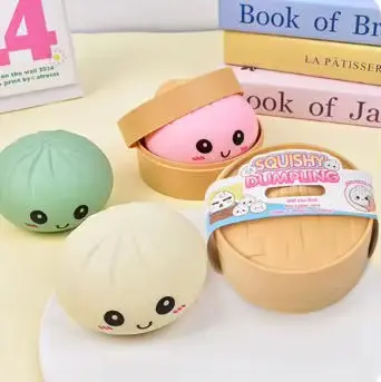 Unisex 2026 Rubber Squeeze TOY Soft Pinch Dumpling Shape Educational Wholesale product image 3