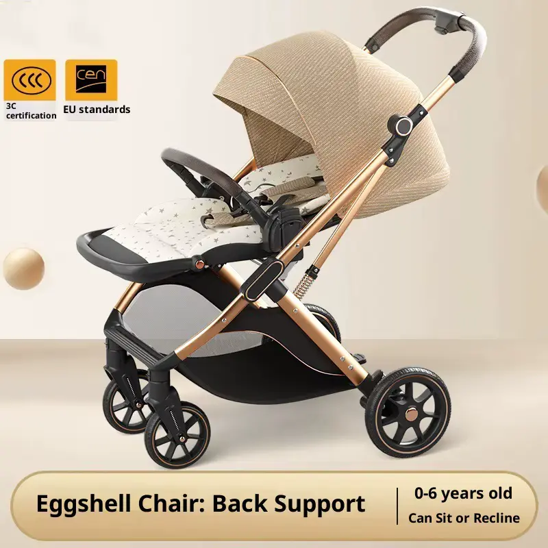 Stroller Ridge Protection Two-way Neonatal 4-wheel Linen Foldable Multifunctional Wholesale
