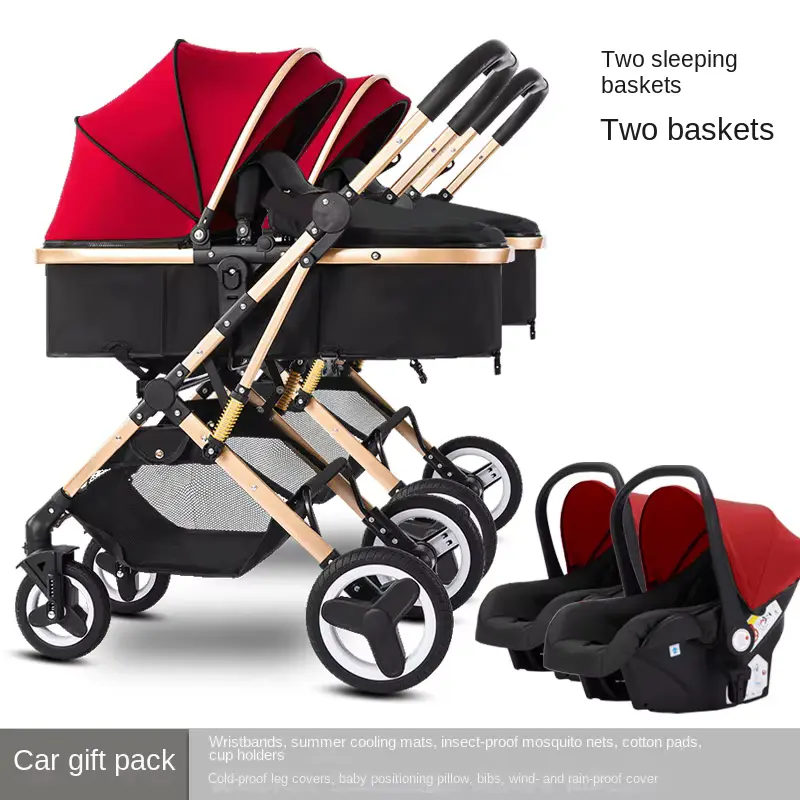 Stroller Seat Foldable Double With CAR Lightweight Metal Frame Wholesale product image 3