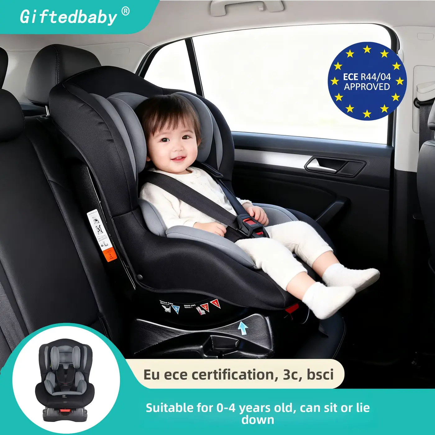 Seat CAR Safety FOR Infants AND Babies Universal Portable Wholesale product image 3