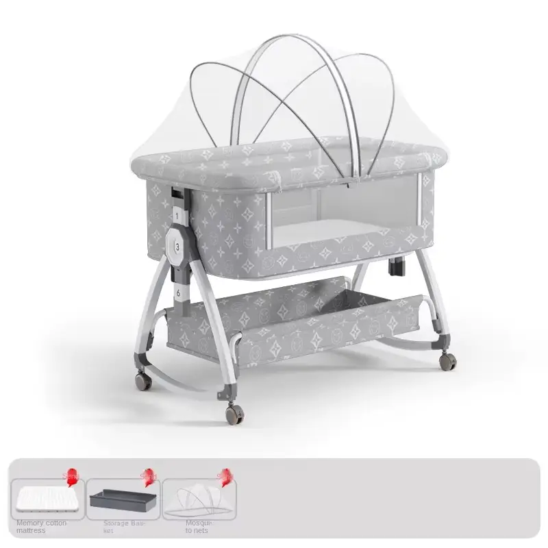 Cotton BED 1669 Portable Foldable Bassinet Cradle Memory Foam Wholesale