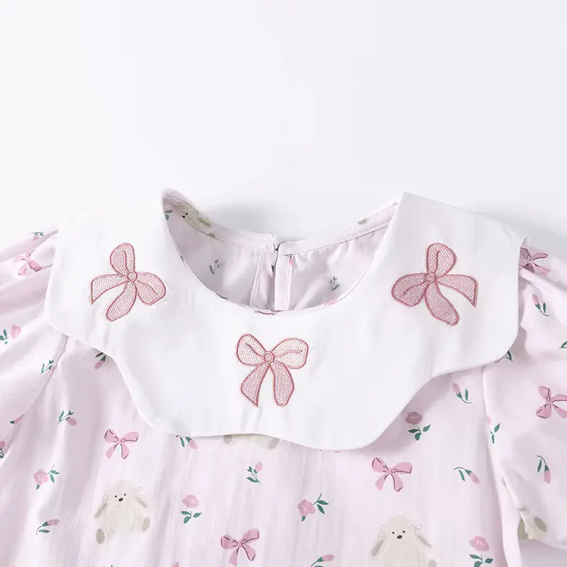 Cotton Animal Princess Dress FOR Medium-sized Flowers Pattern Design Wholesale product image 2