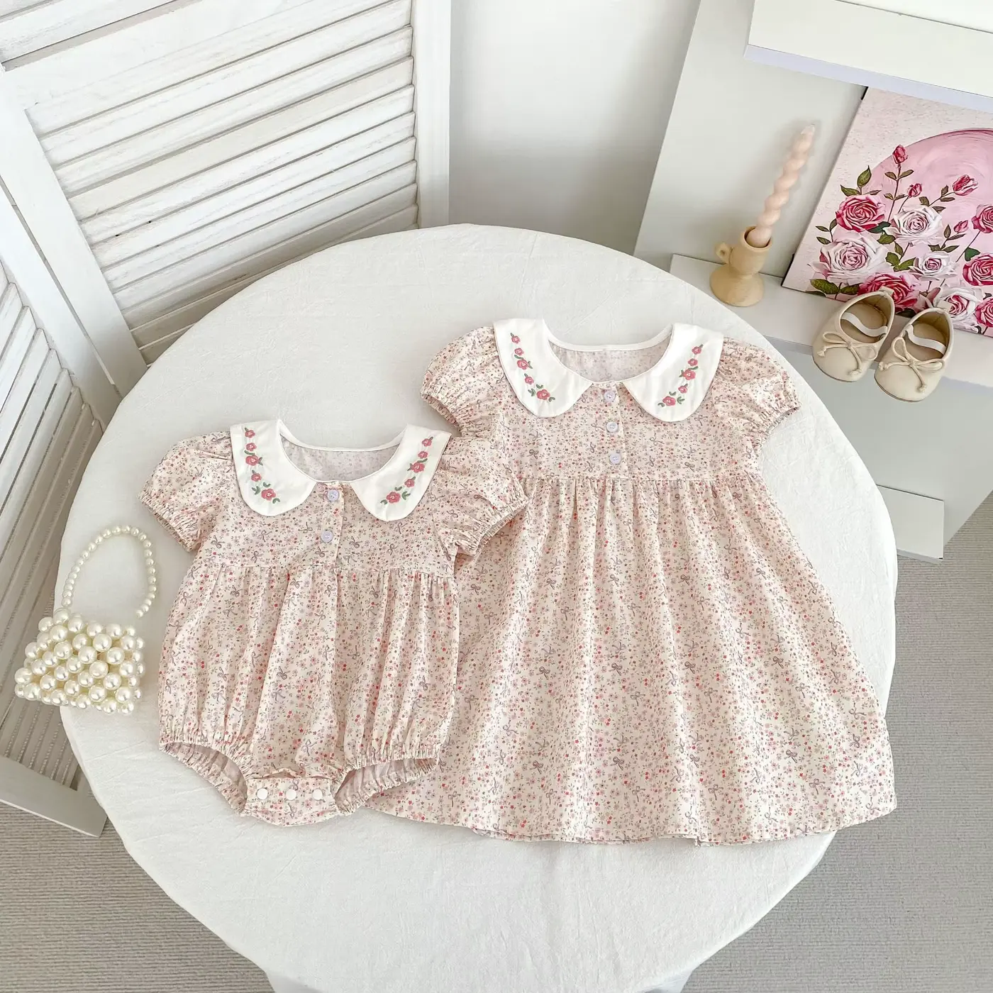 Girls Printed Princess Dress 2026 Korean-style Floral Denim Breathable Wholesale product image 2