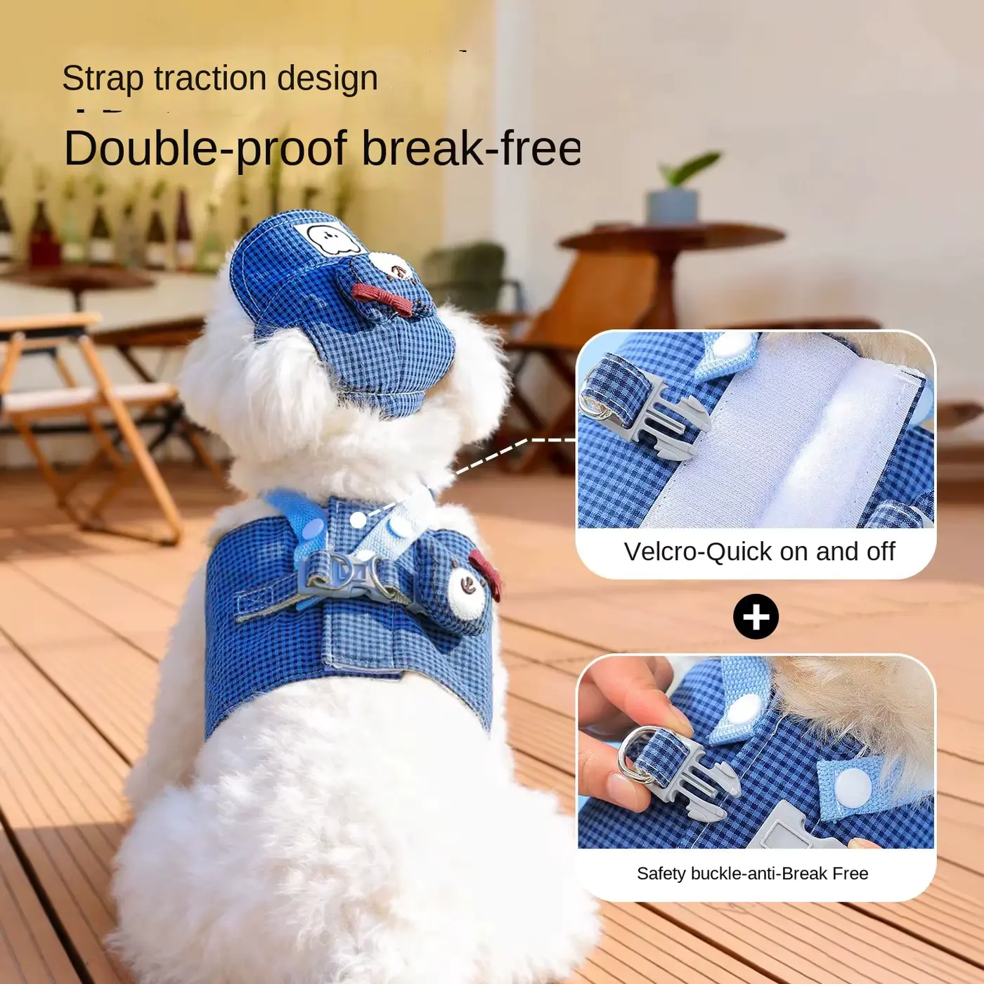 DOG Harness AND Leash Vest-style Walking Gear FOR Dogs Clothing Wholesale product image 3