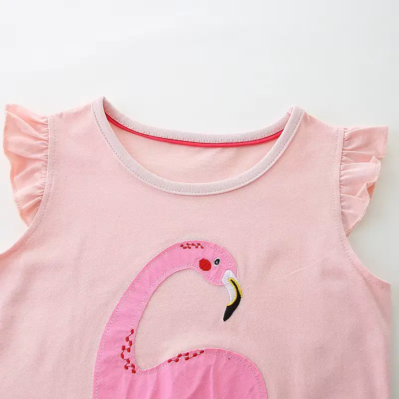 Girls Cotton Cartoon Princess Dress Sweet Lace Soft Customized Wholesale product image 3
