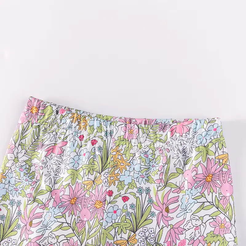 Girls Cotton SET Years Floral Long Sleeve Trousers Soft Wholesale product image 4