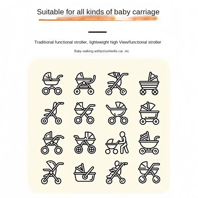 Mesh Stroller Seat Economic Universal Breathable Mosquito NET Cover Wholesale product image 3