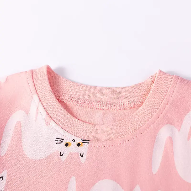 Girls Cotton Cartoon Print Animal Dress Short-sleeved Sheath FOR Wholesale product image 2