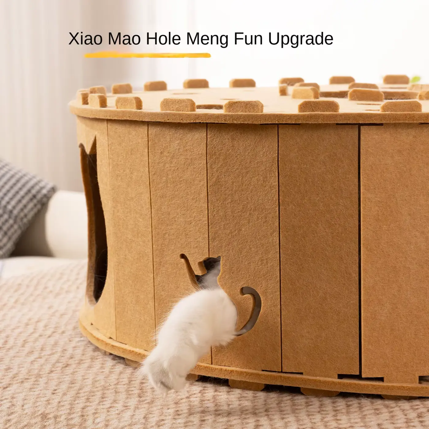 CAT BED Felt Tunnel TOY AND Scratcher All-season Round Wholesale product image 3