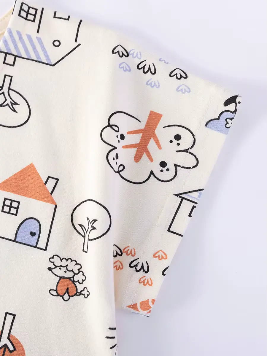 Girls Cotton Cartoon Printed Dress Halloween Character Spooky Ghost Wholesale product image 3