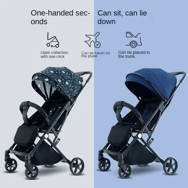 Cotton Stroller Luxury Multifunction Pram Aluminum Alloy Frame Light Wholesale product image 3