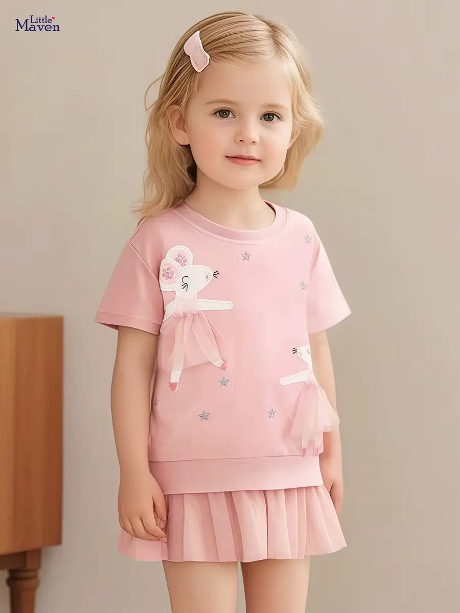 Girls Mesh Skirt SET Pants Popular Clothes FOR Pink Wholesale product image 2