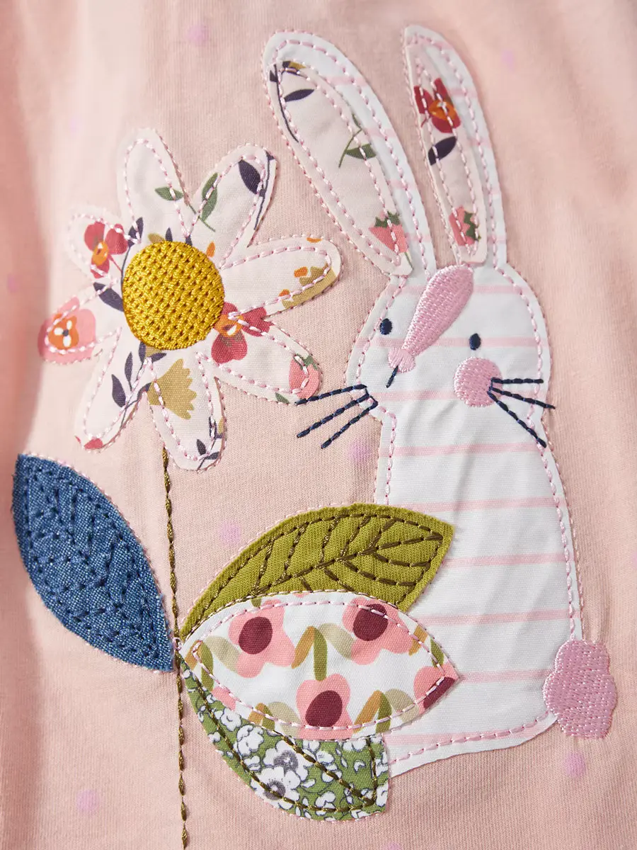 Girls Cotton 100 Straight Sweet Floral Neck Dresses Breathable Clothing Wholesale product image 4