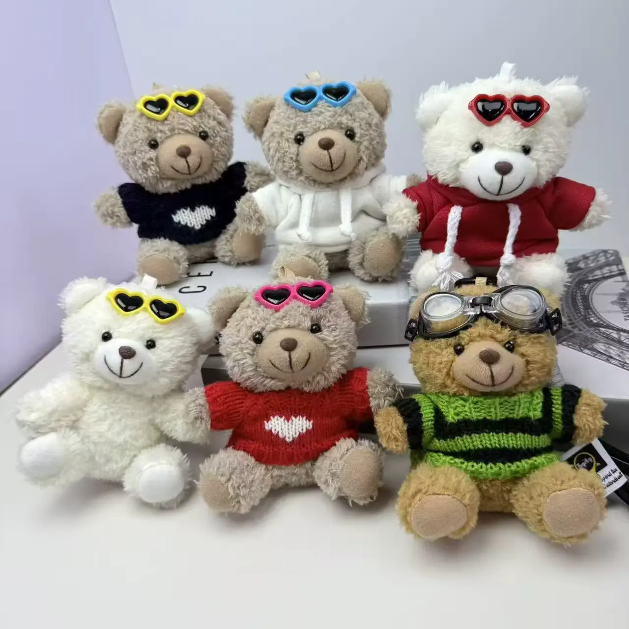 Cotton Animal Teddy Bear Plush Stuffed Super Soft Fabric Clothing Wholesale product image 3