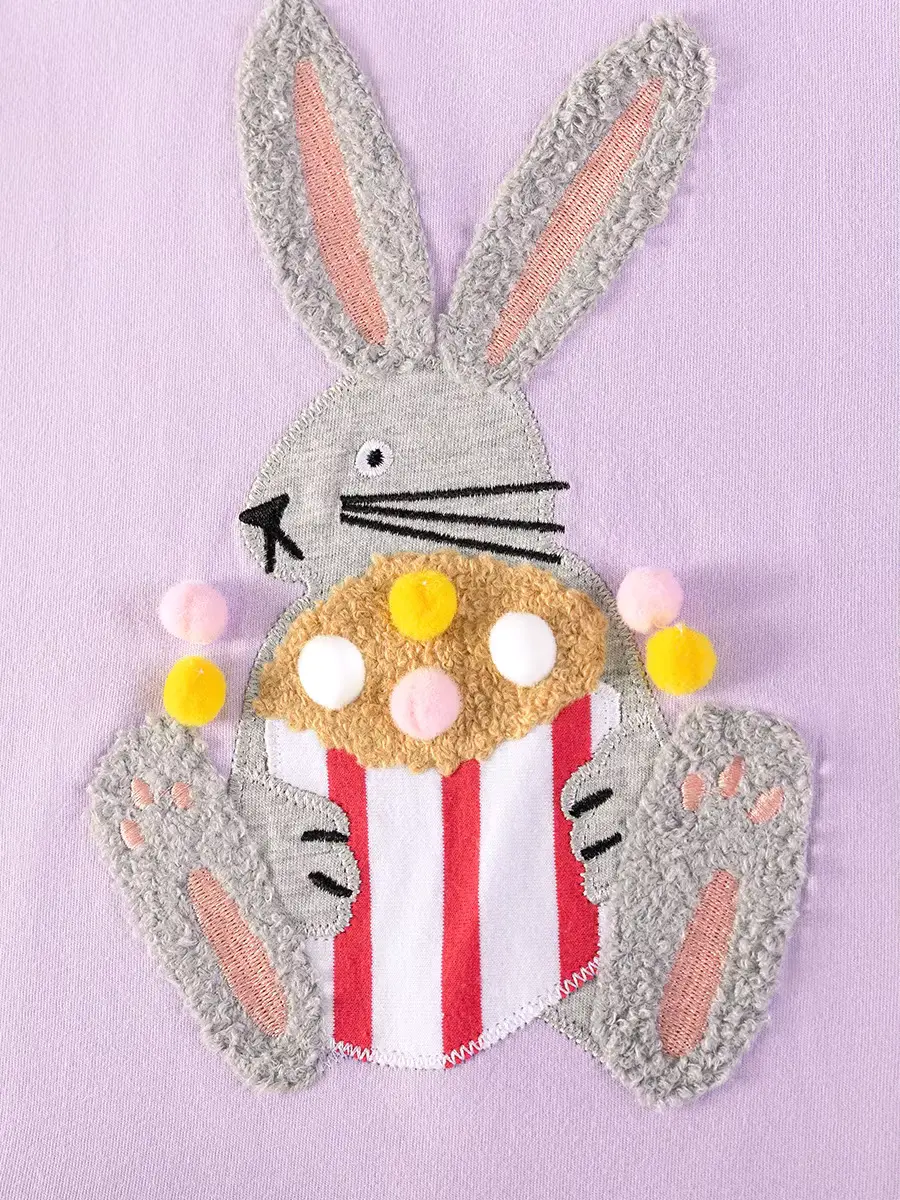 Girls Cotton Cartoon Dress A-line Appliqued Polyester Blend Short Wholesale product image 3