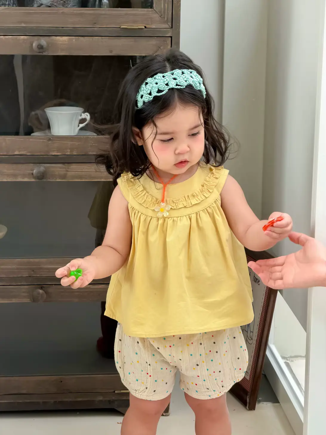 Girls Cotton Shorts SET Sweet DOT Soft Lace Short Wholesale