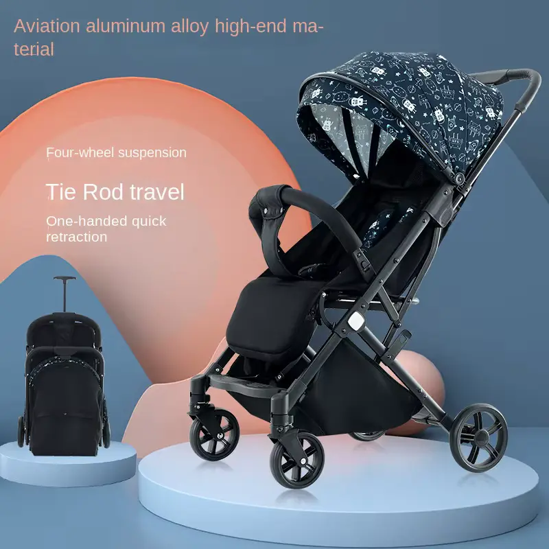 Cotton Stroller Luxury Multifunction Pram Aluminum Alloy Frame Light Wholesale