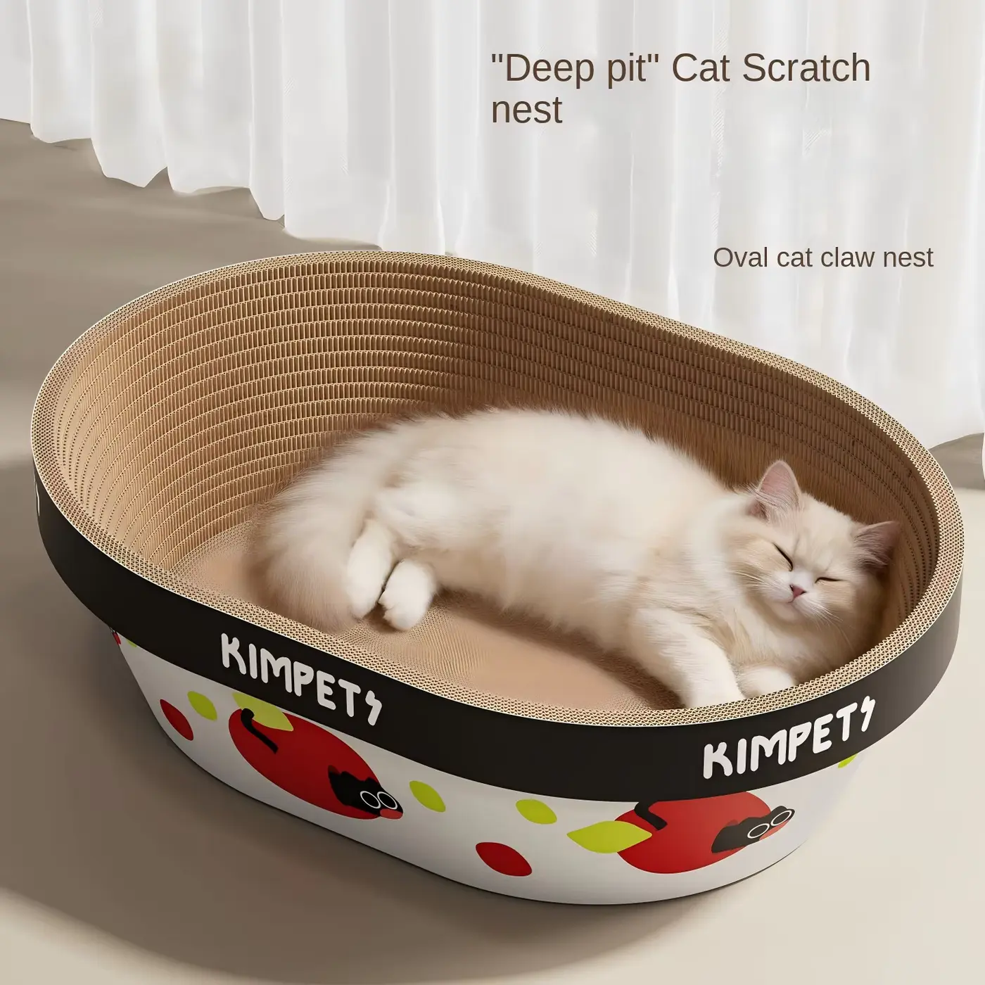 CAT BED Integrated Scratcher AND Scratch-resistant Wear-proof Dust-free Corrugated Wholesale