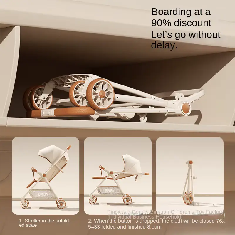 Stroller Lightweight Foldable Stainless Steel FOR AIR Travel Portable Wholesale product image 3