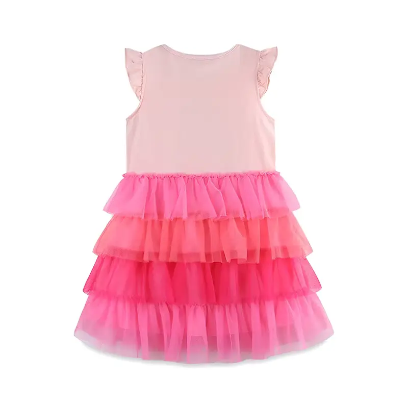 Girls Cotton Cartoon Princess Dress Sweet Lace Soft Customized Wholesale product image 2