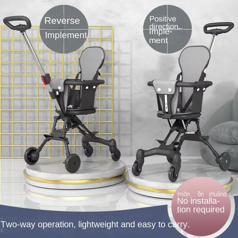 Stroller ONE KEY Folding Lightweight Portable Travel BIG Wheels Wholesale product image 3