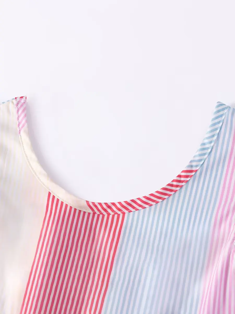 Cotton Princess Sleeveless BOW Girl High Quality Knee-length A-line Clothing Wholesale product image 2