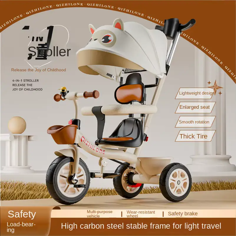 Stroller Three-wheel Tricycle FOR Foot-pedal Design 2-6 Years OLD Wholesale product image 3