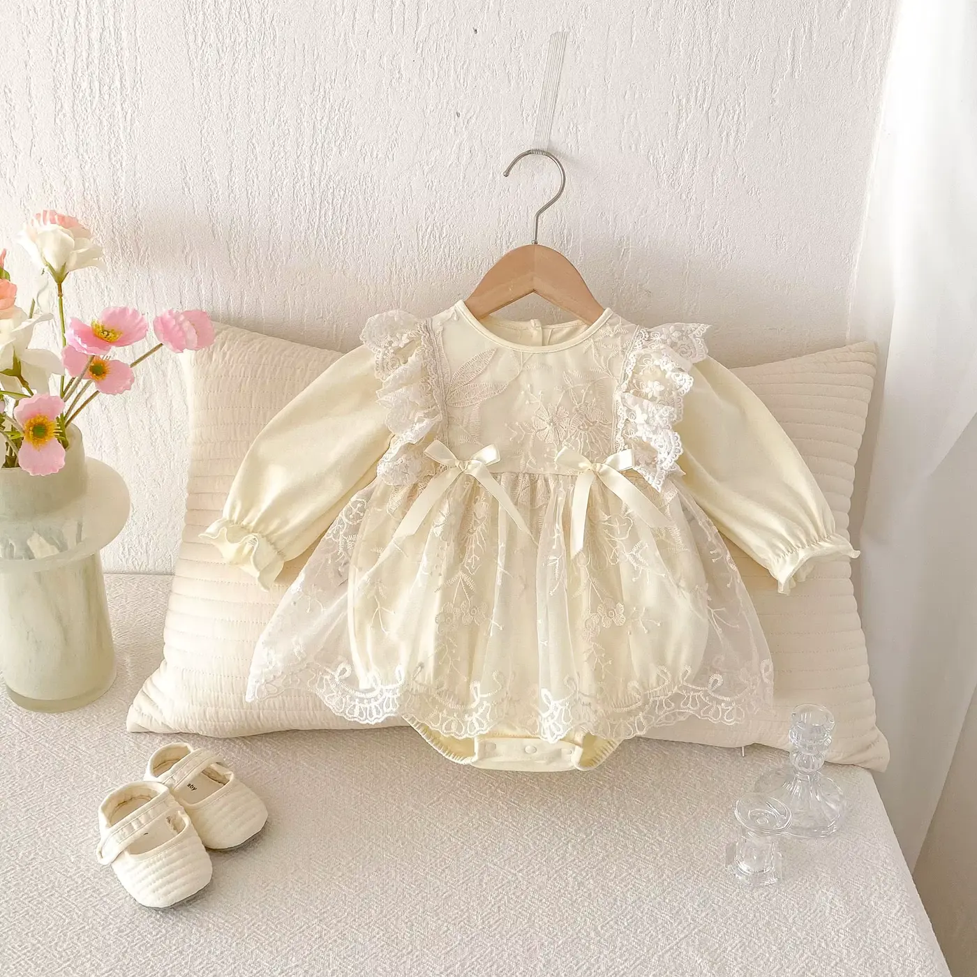 Girls SET Romper Bodysuit 1st Birthday Solid Knee-length Tulle Wholesale product image 3