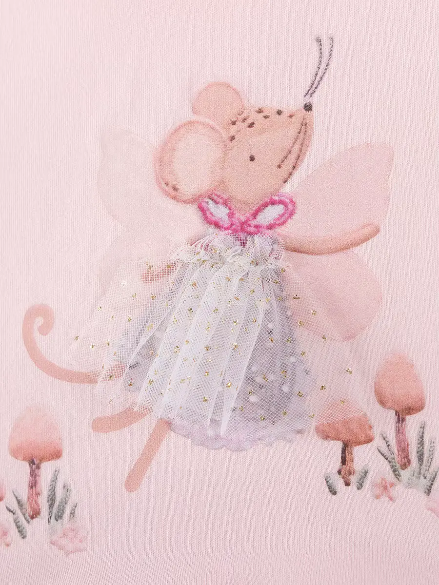 Girls Cotton Cartoon Dress Customizable Wholesale A-line Knee-length Soft product image 3