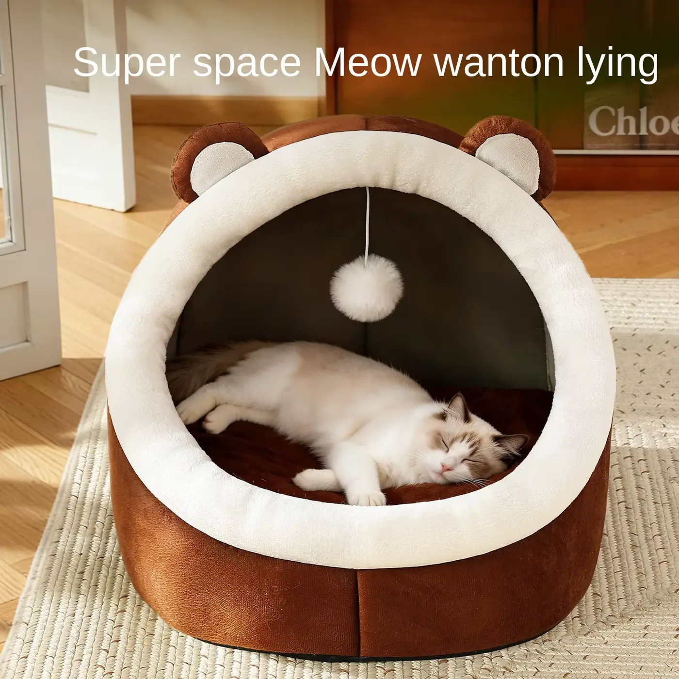 CAT BED Spinning Turntable Cave TOY With Feather-self Entertainment Wholesale