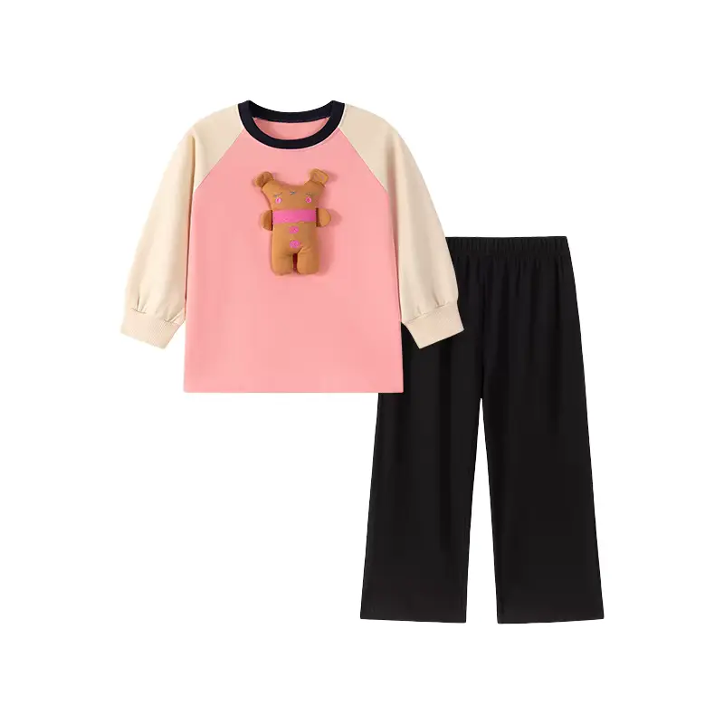 Girls Cotton Cartoon SET Clothing Long Sleeve TWO Piece Wholesale
