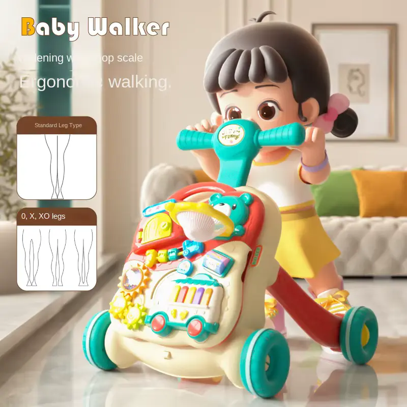 Walker Multi-functional Anti-rollover Plastic Frame Popular Sliding TOY FOR Wholesale product image 3