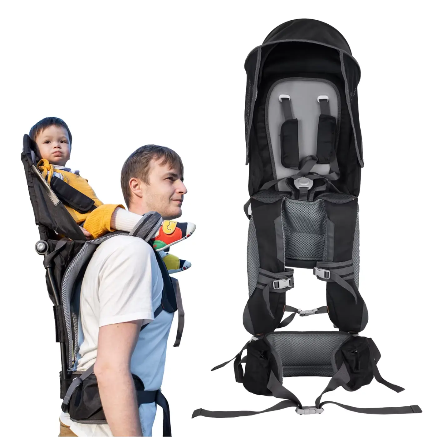 Seat Portable Toddler Lift Shoulder Carrier Comfort Back Frame Wholesale