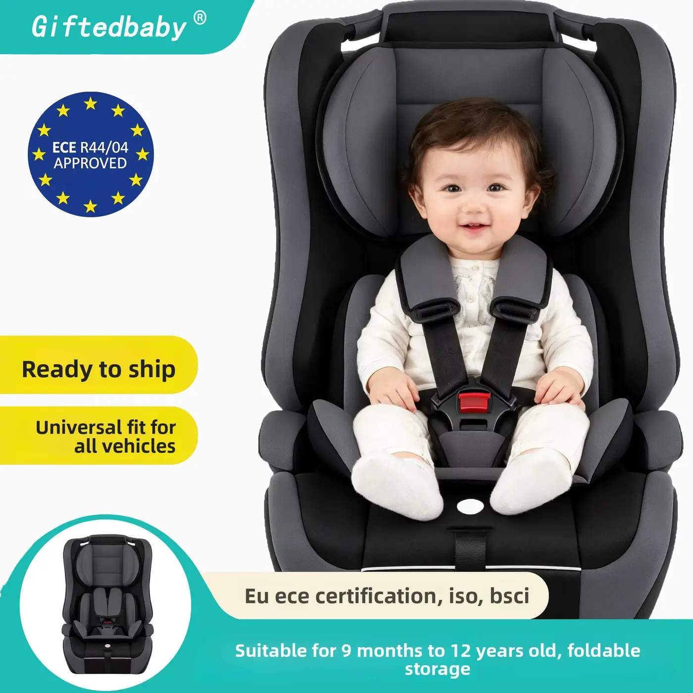 Seat Genius Child Safety High-density Polyethylene Months-12 Years 9-36kg Wholesale product image 3