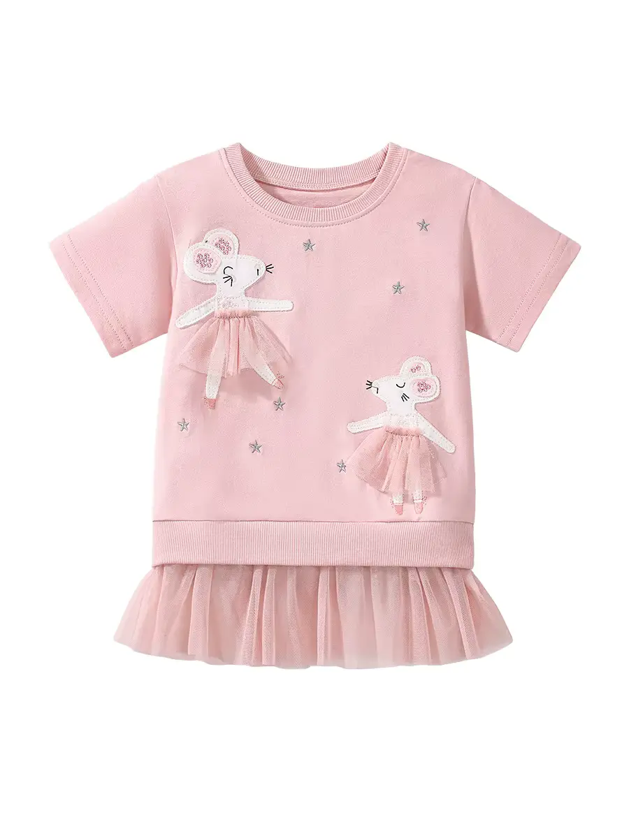 Girls Mesh Skirt SET Pants Popular Clothes FOR Pink Wholesale