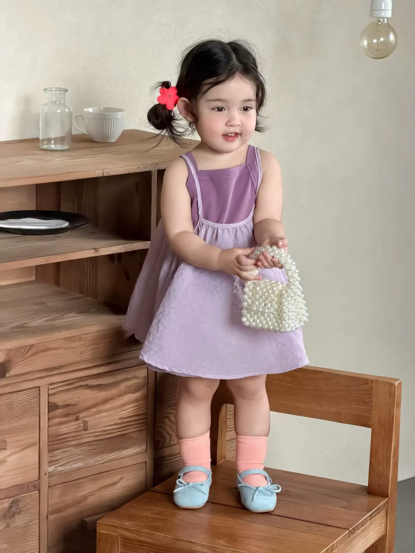 Girls Cotton SET Clothing Rompers Two-piece Anti-bacterial Washable Infant-toddler Wholesale