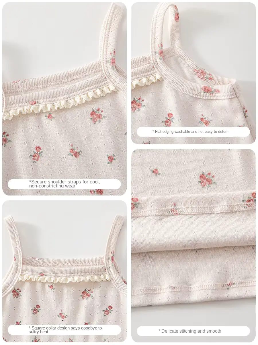 Cotton Shirt Girl Refined 100 O-neck Sweet Home Wear Wholesale product image 3