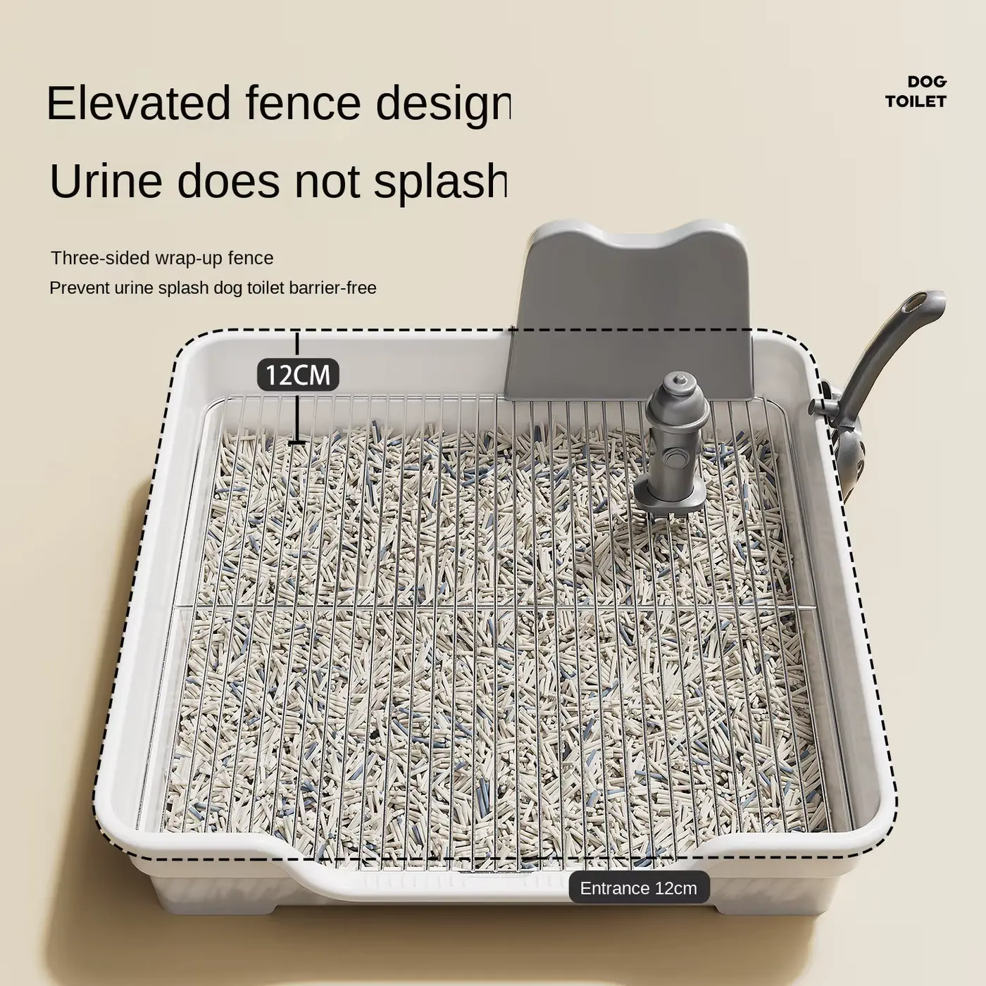 Extra Large DOG Toilet Stainless Steel Grid Anti-step Feces OEM Wholesale