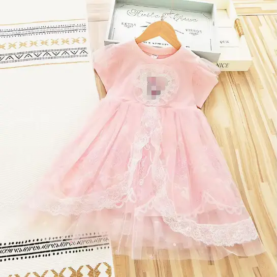 Girls Princess Dress Skirt 2026 Breathable Lace Crocheted Short Wholesale product image 3