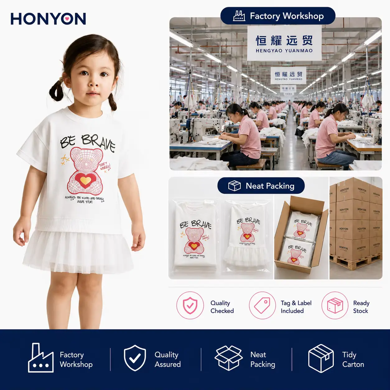 Girls Cotton Cartoon Print Dress O-neck Tutu FOR IN Wholesale product image 4