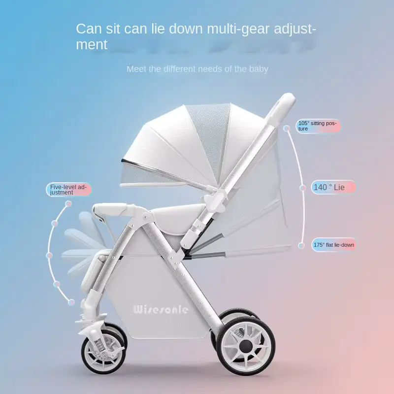 Stroller Lightweight Foldable 4-wheel Two-way With High View SIT Wholesale product image 3