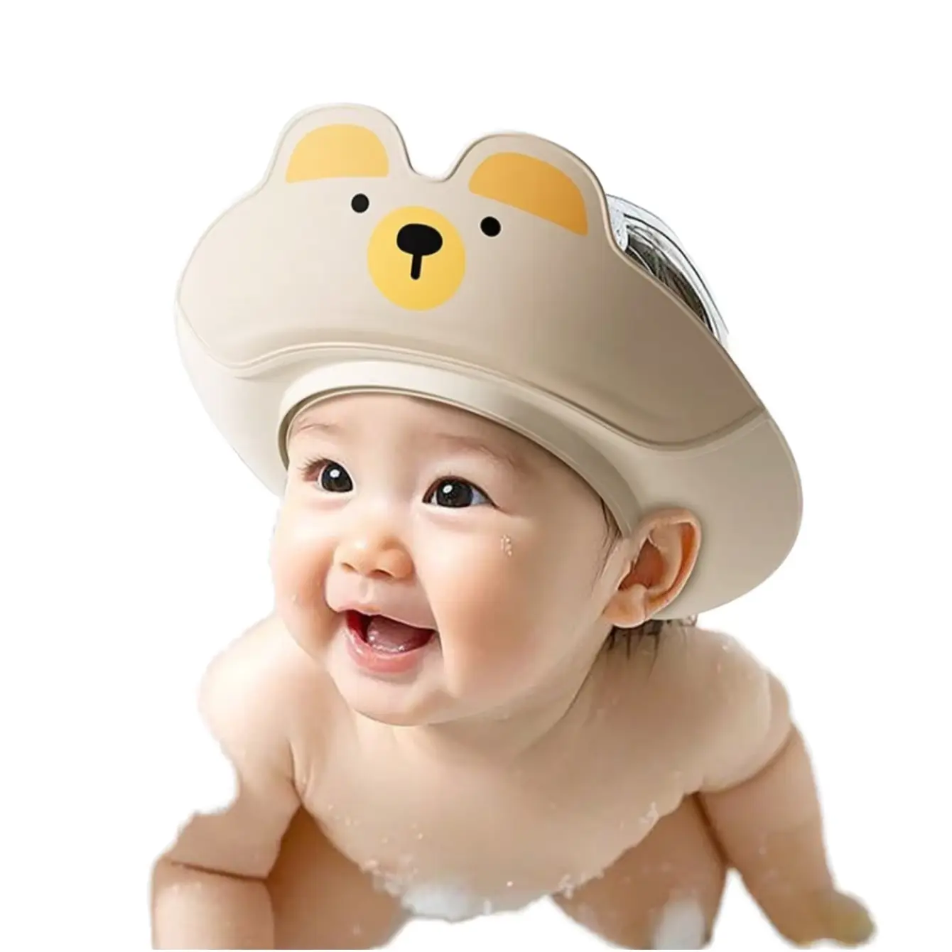 Cartoon Double-layer Foldable Hair Washing HAT Waterproof TPE EAR OEM Wholesale