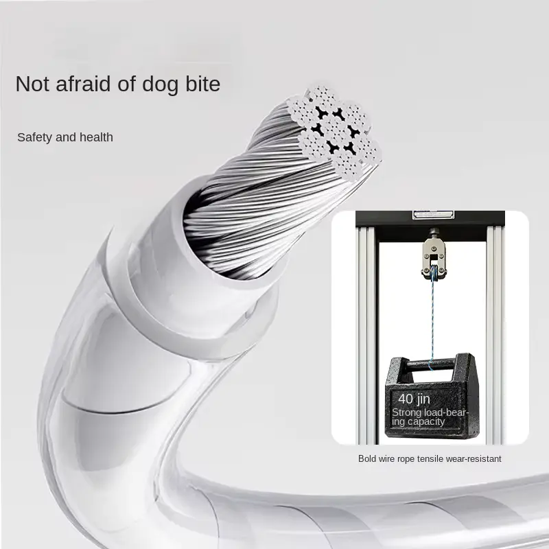 Eco-friendly Retractable Automatic DOG Leash PU Material Reflective Walking OEM Wholesale product image 3