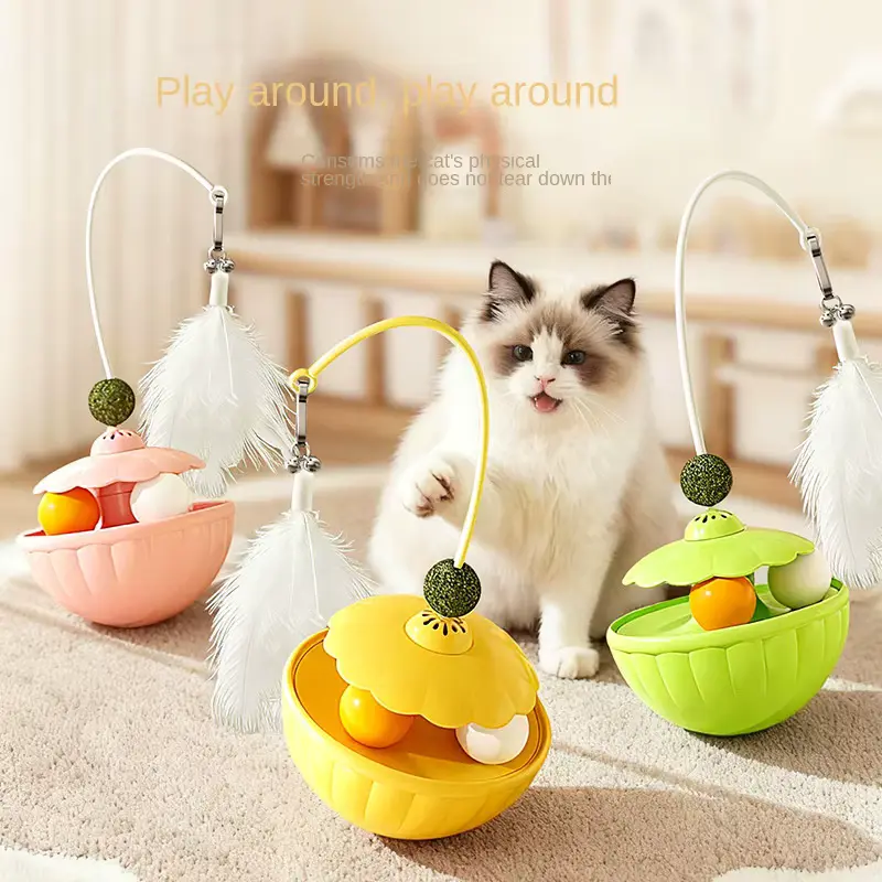 CAT Classic Toys Feather Wands Catnip Balls Tumblers AND Educational Wholesale product image 3