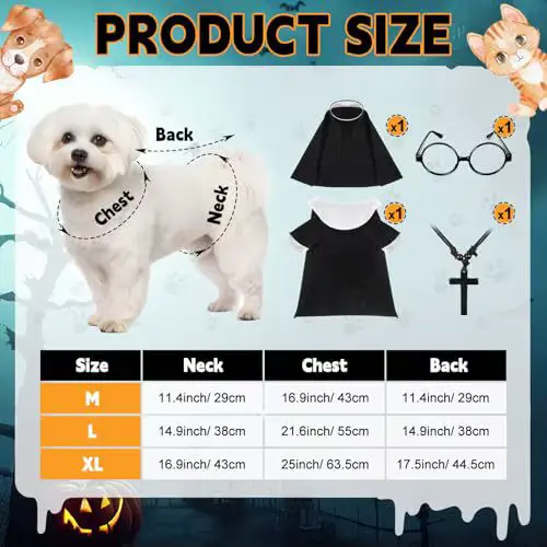 Shirt Outfit 4-piece NUN Costume FOR Dogs AND Cats Wholesale product image 3