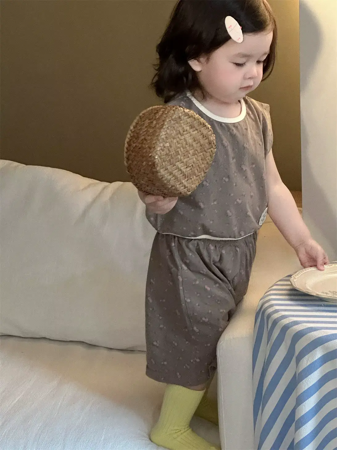 Girls Cotton Shorts SET Sleeveless AND Two-piece Soft Clothes Wholesale product image 4