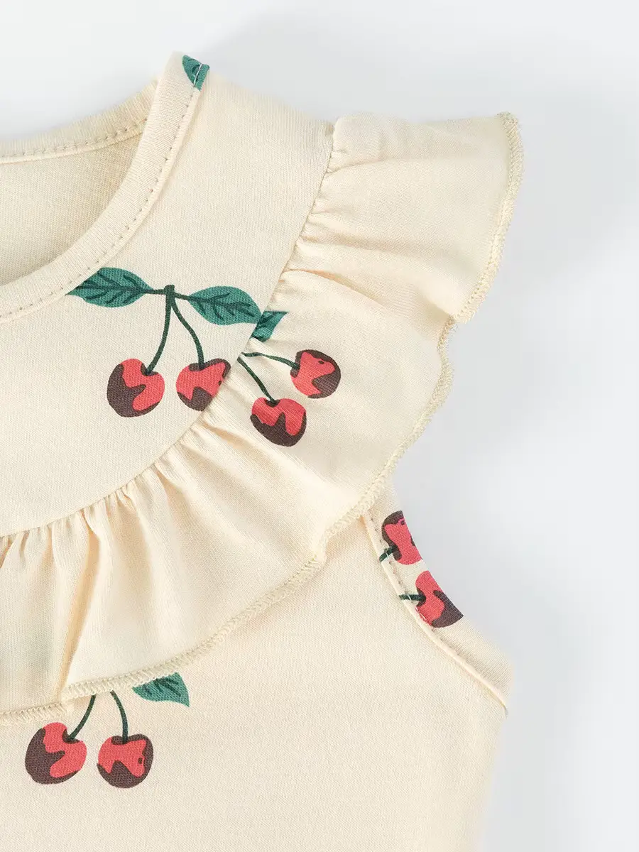 Girls Dress Customized Turn-down Collar Knee-length Short Sleeve A-line Wholesale product image 3
