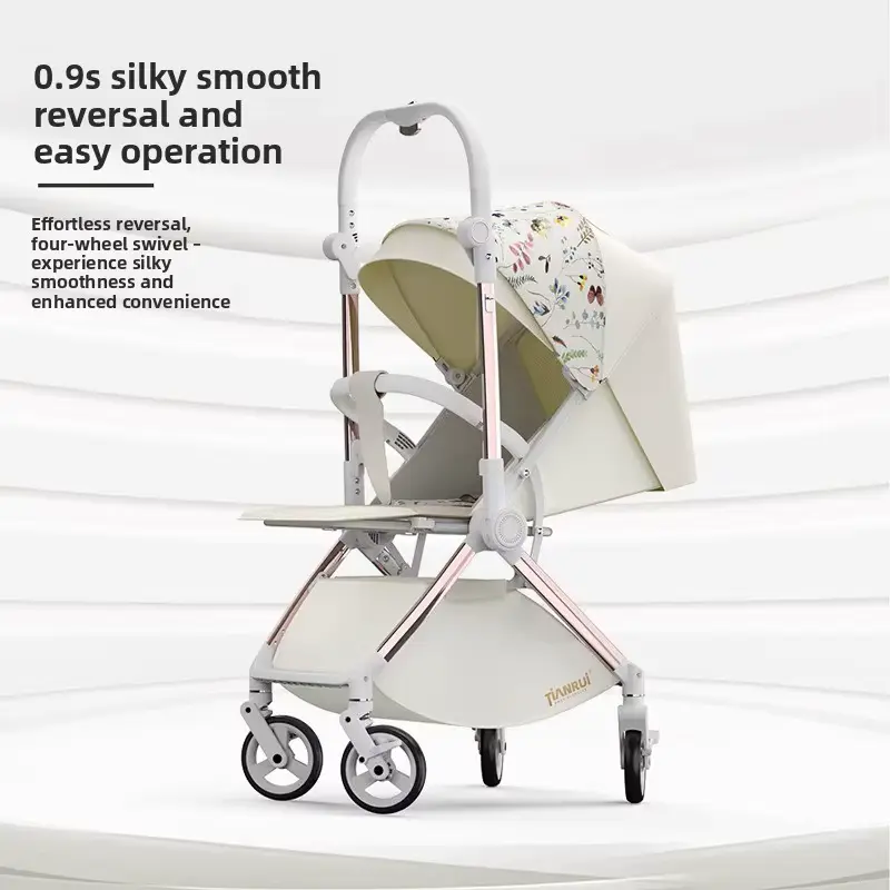 Stroller High-view Reversible Metal Foldable Portable Four-wheel Shock-absorbing Design Wholesale product image 3